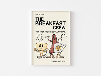 The Breakfast Crew Kitchen Print