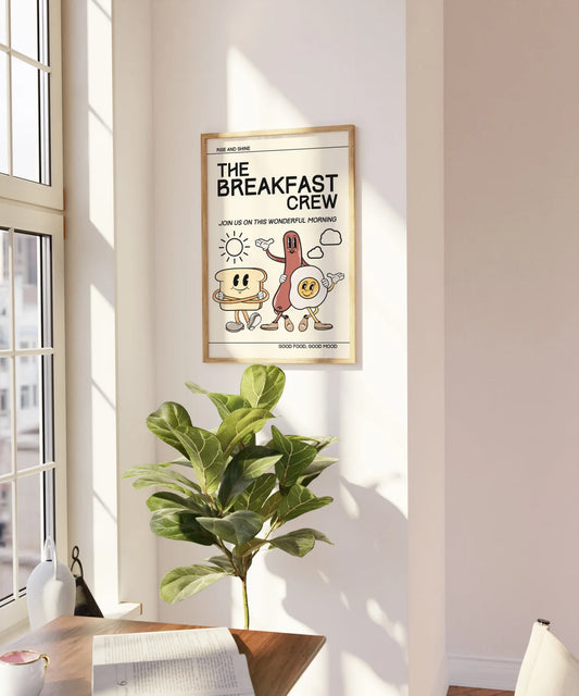 The Breakfast Crew Kitchen Print