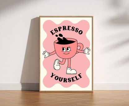 Espresso Yourself Retro Kitchen Print